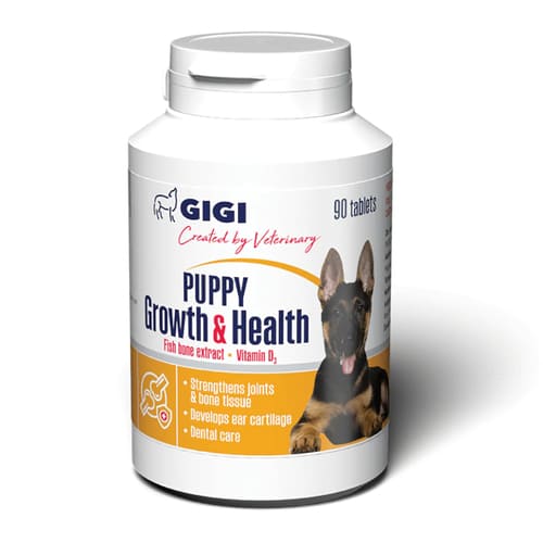 GIGI Puppy Growth & Health tabletes kauliem kucēniem un kaķēniem N90